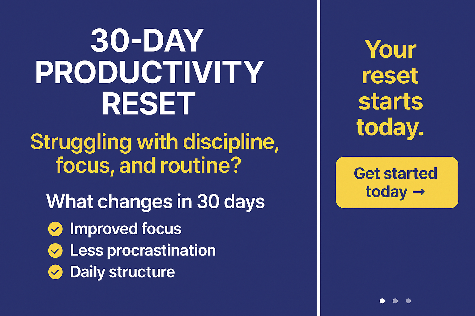 The 30-Day Productivity Reset