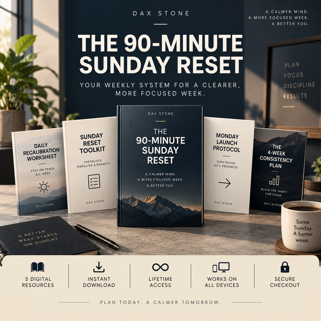 The 90-Minute Sunday Reset — Your Weekly System for a Clearer, More Focused Week