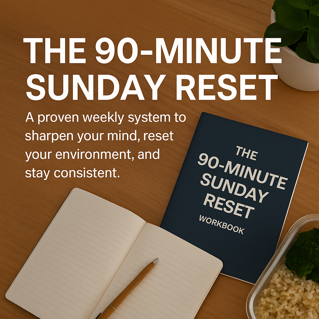 The 90-Minute Sunday Reset — The System That Turns Sunday Anxiety Into Monday Clarity