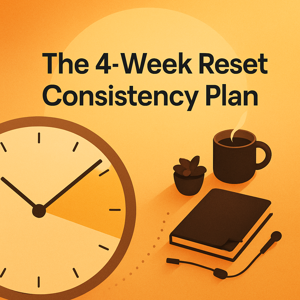 The Reset Bundle — 90-Minute Sunday Reset + 4-Week Consistency Plan